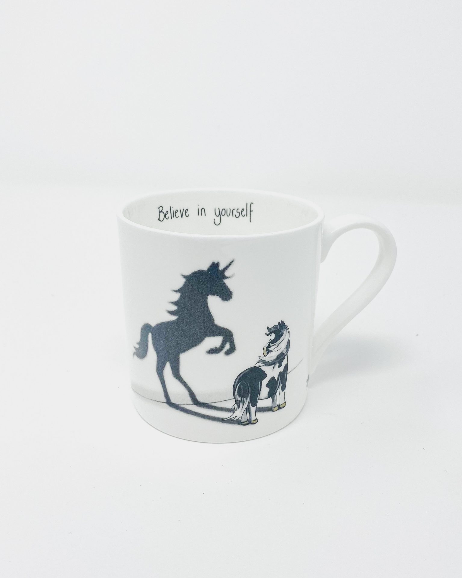 SECOND Piebald Believe in Yourself Fine bone China Mug - Image 4