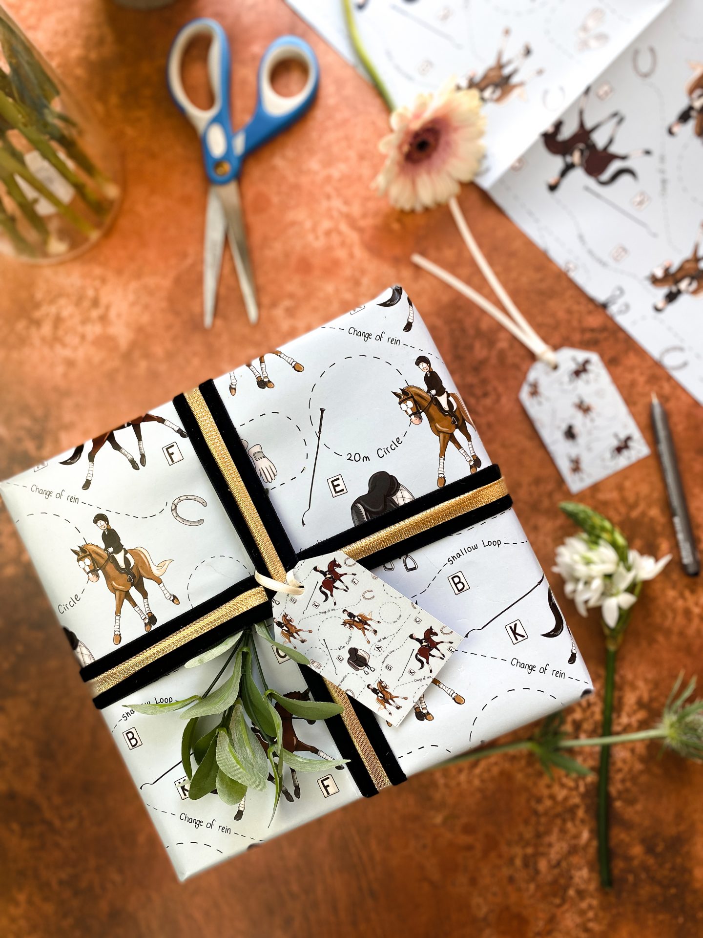 Dressage Wrapping Paper