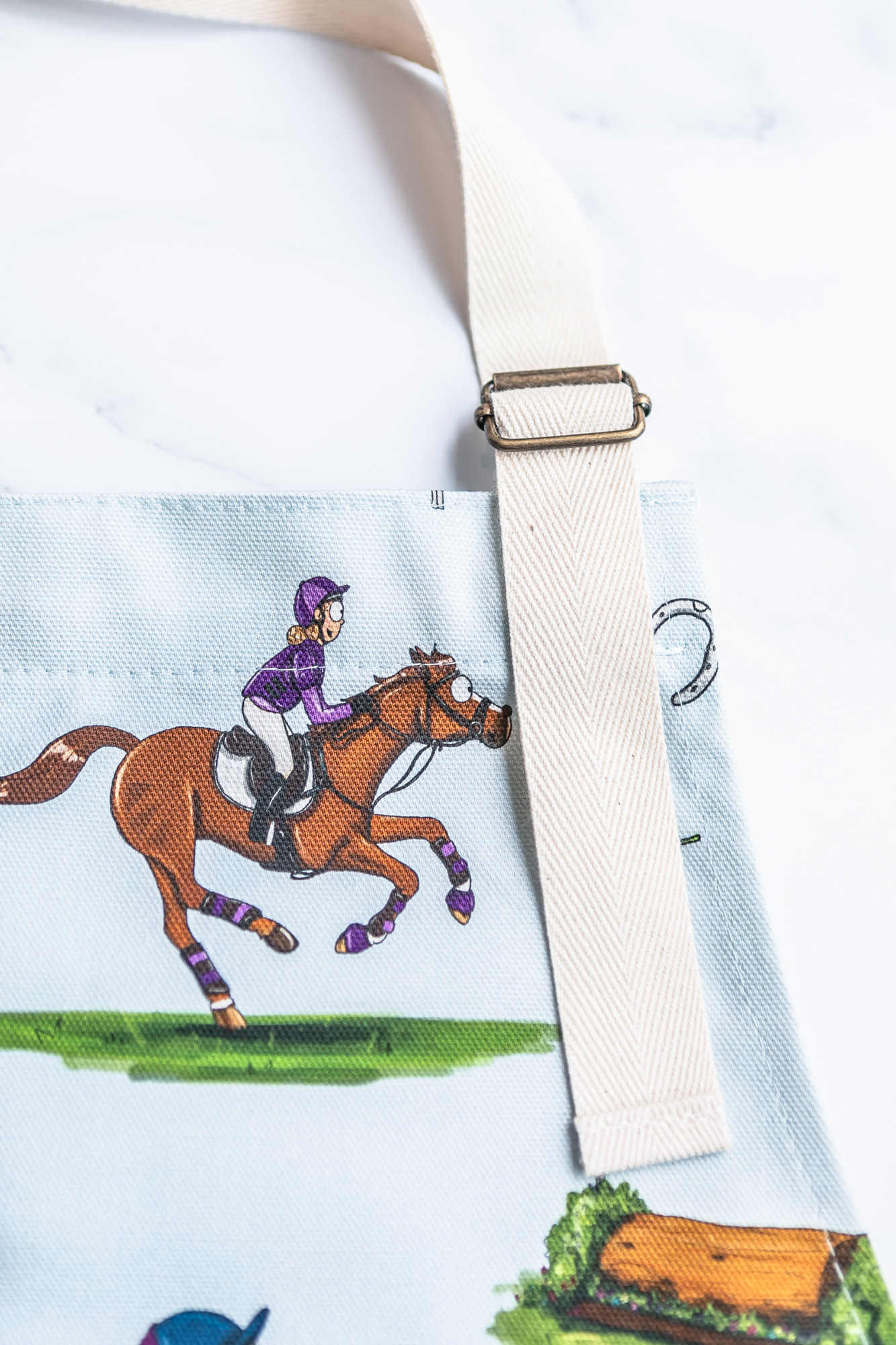 'Cross Country Pattern' Cotton Apron - Image 4