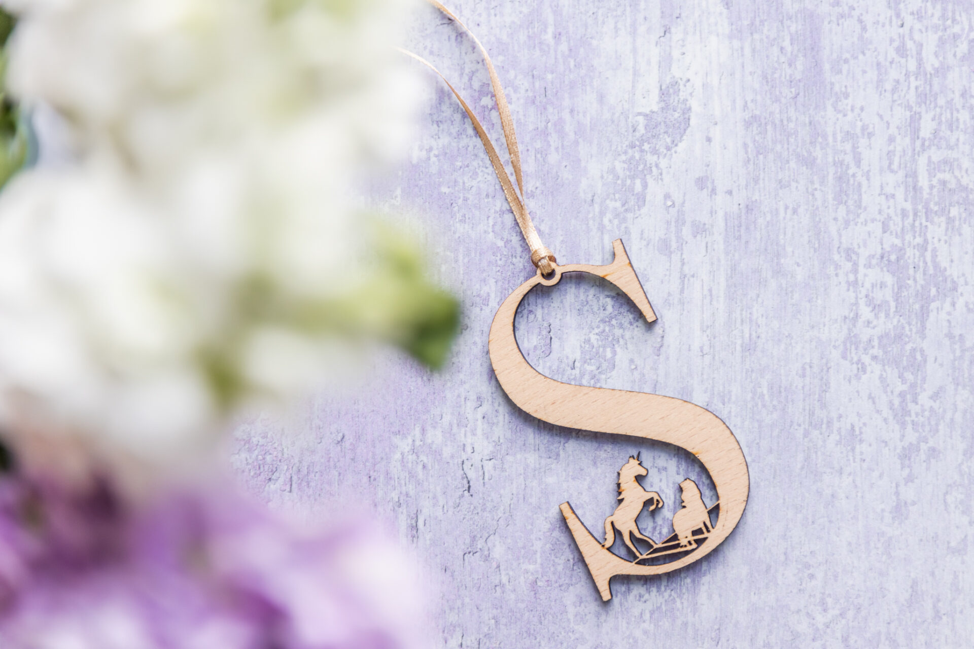 Believe in yourself Letter Initial Wooden decoration.