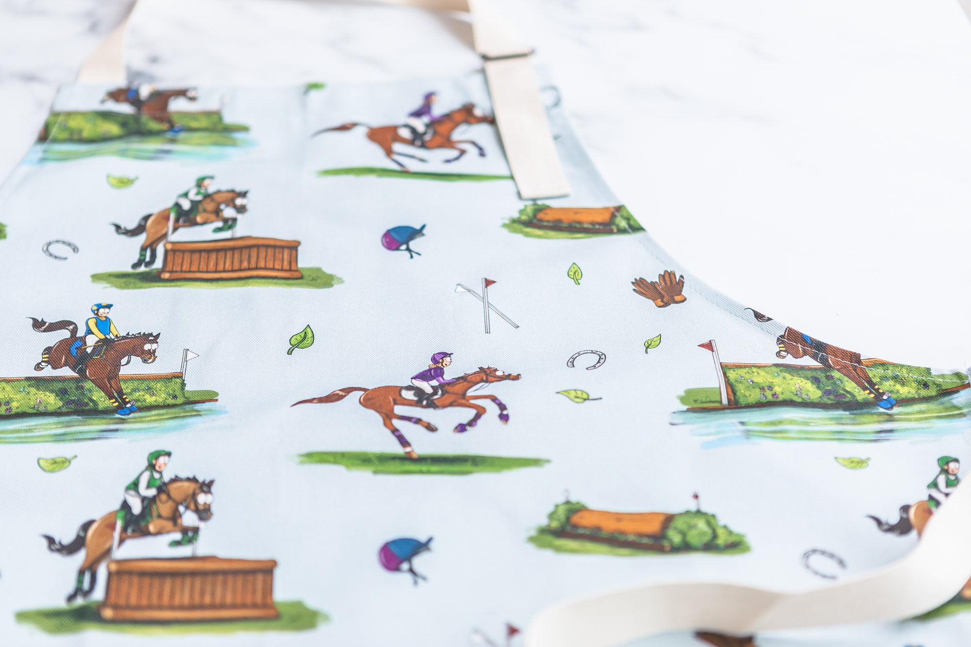 'Cross Country Pattern' Cotton Apron - Image 2