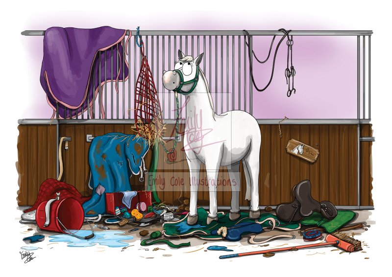 'Unexplained Mess' Mounted Giclée Art Print - Image 2