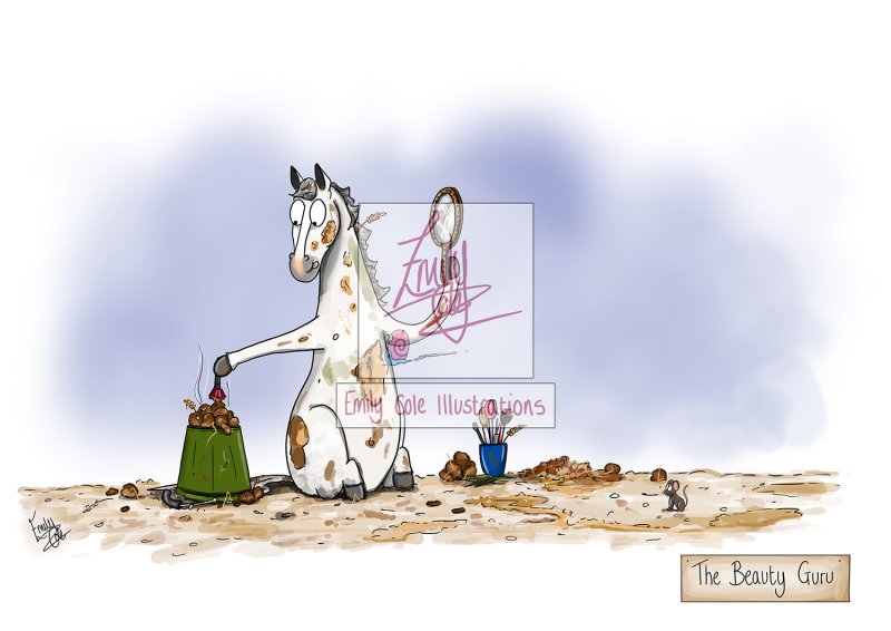 'The Beauty Guru' Mounted Giclée Art Print - Image 2