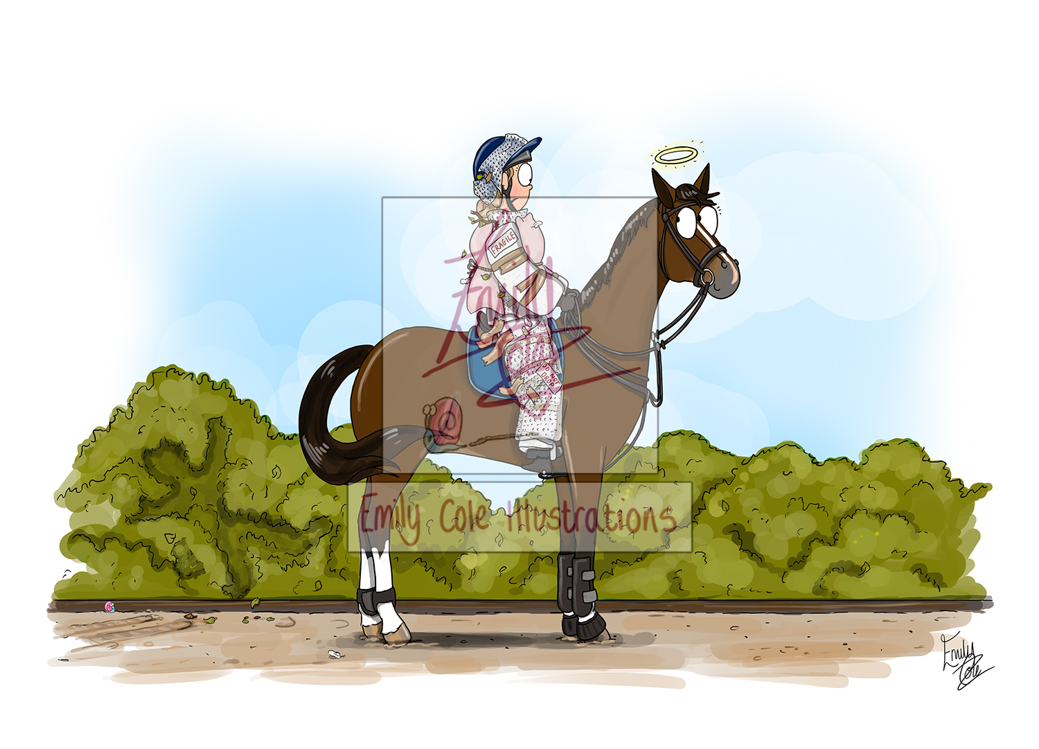 'DO NOT DROP' Mounted Giclée Art Print - Image 2