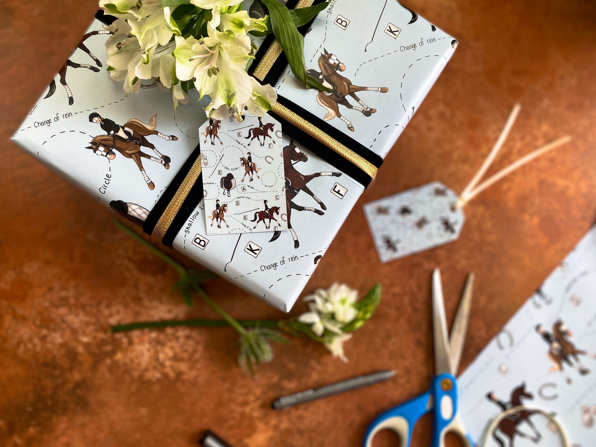 Dressage Wrapping Paper - Image 2