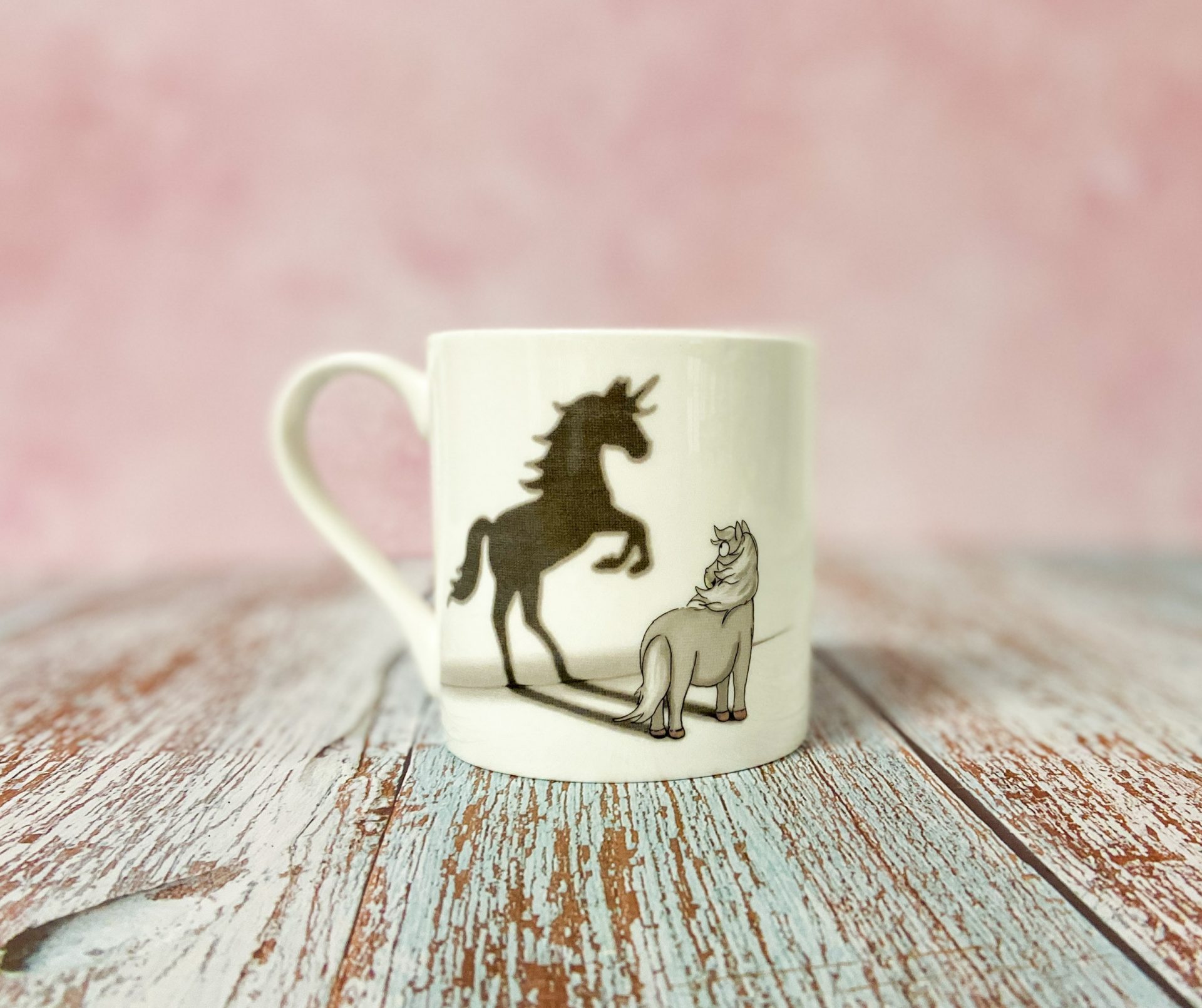 Emily Cole Believe in yourself Grey horse and unicron design