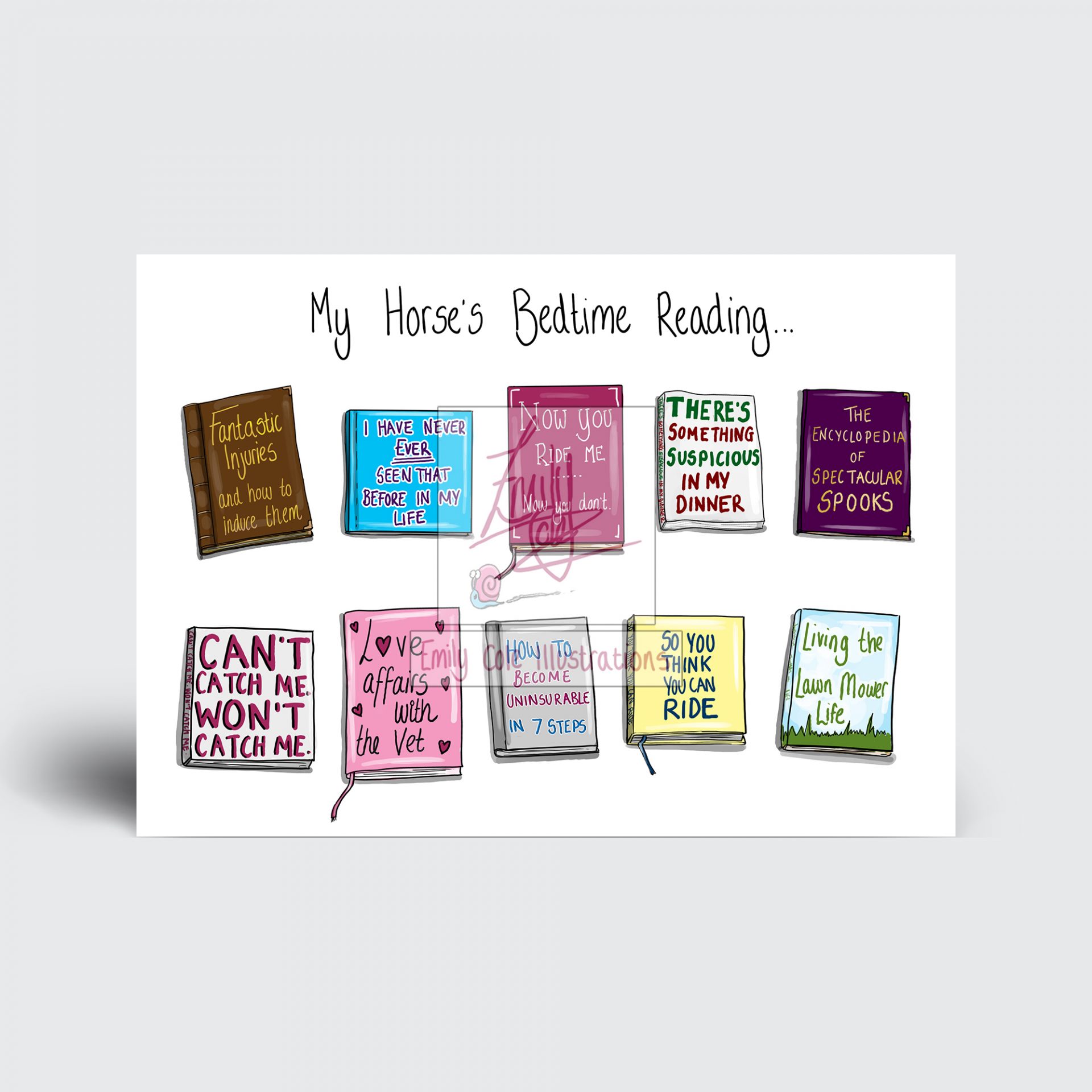 'Bedtime Reading' Greeting Card