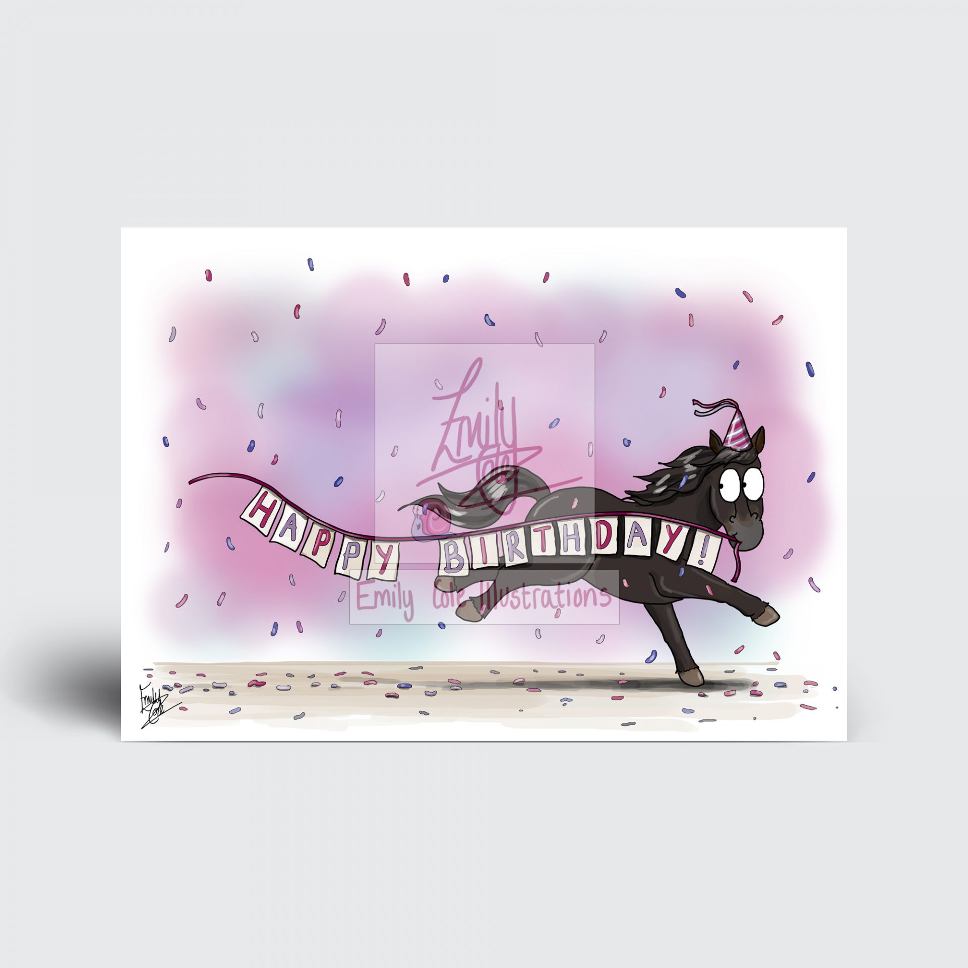 Pony Happy Birthday Card (Multiple designs) - Image 3