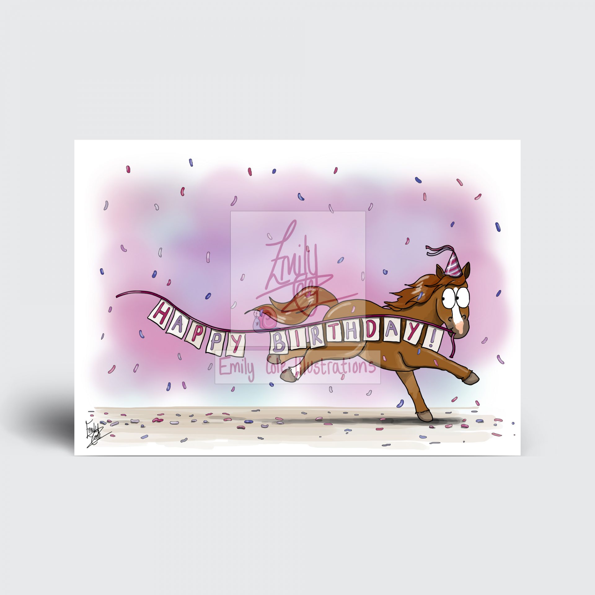 Pony Happy Birthday Card (Multiple designs) - Image 2