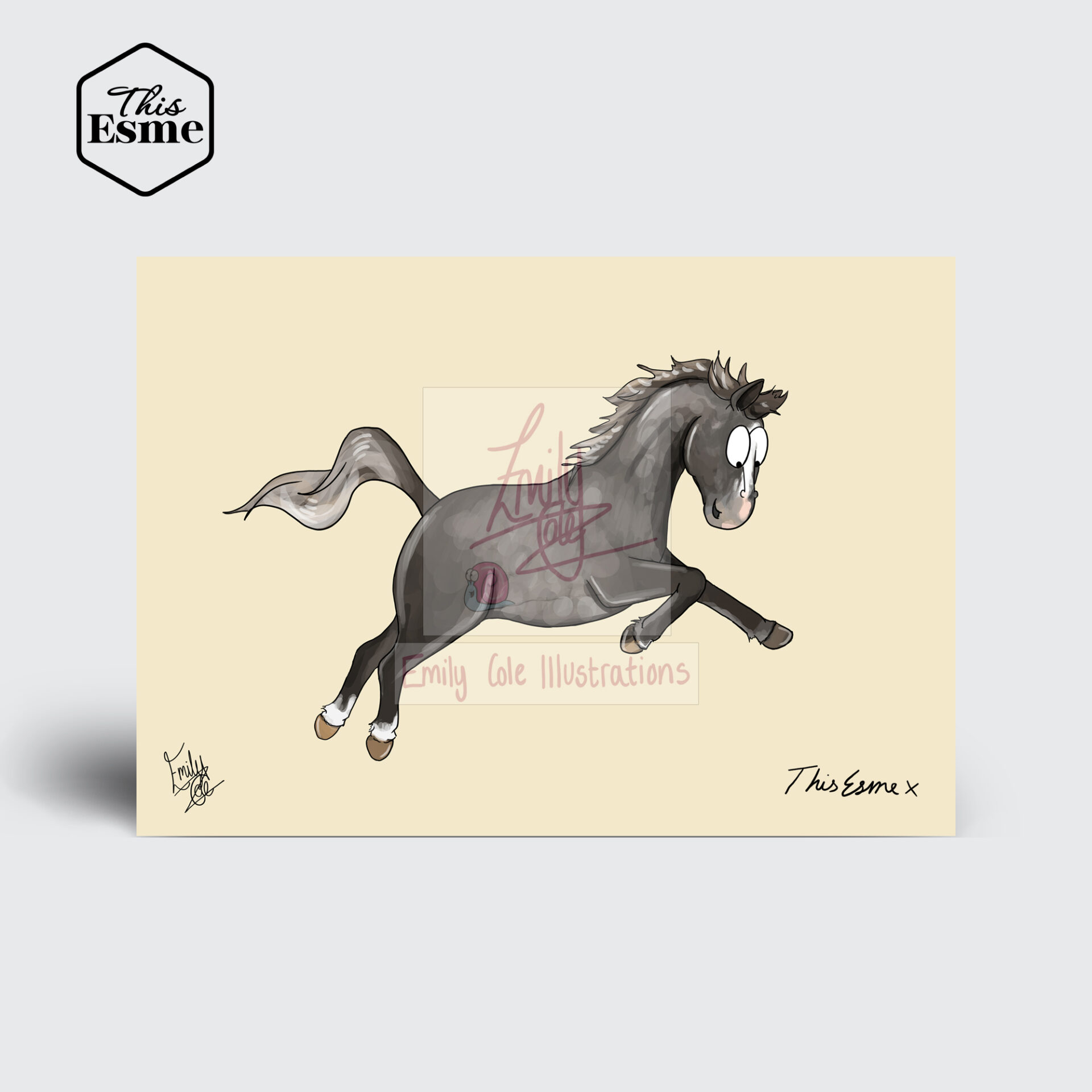 'Duke' This Esme Greeting Card