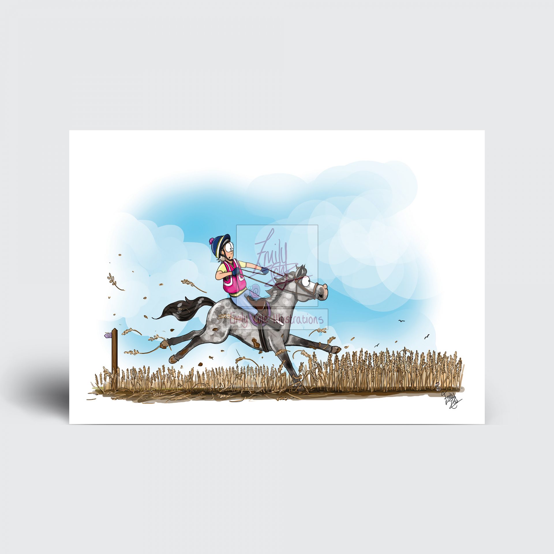 'Farmer's field' Greeting Card