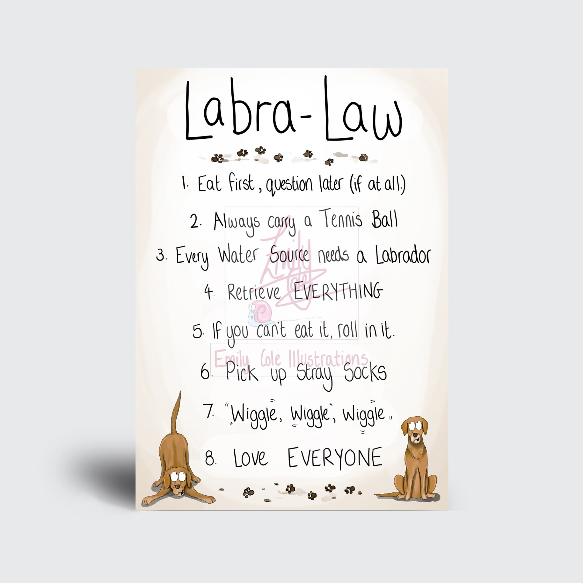 'Labra-Law' Greeting Card