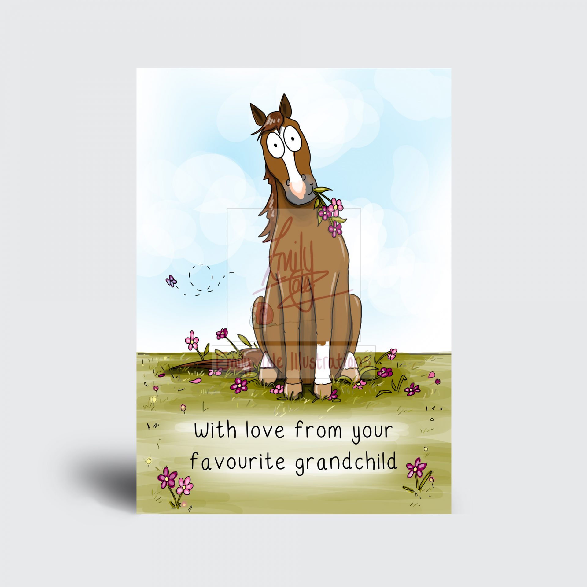 'With love from your favourite grandchild'
