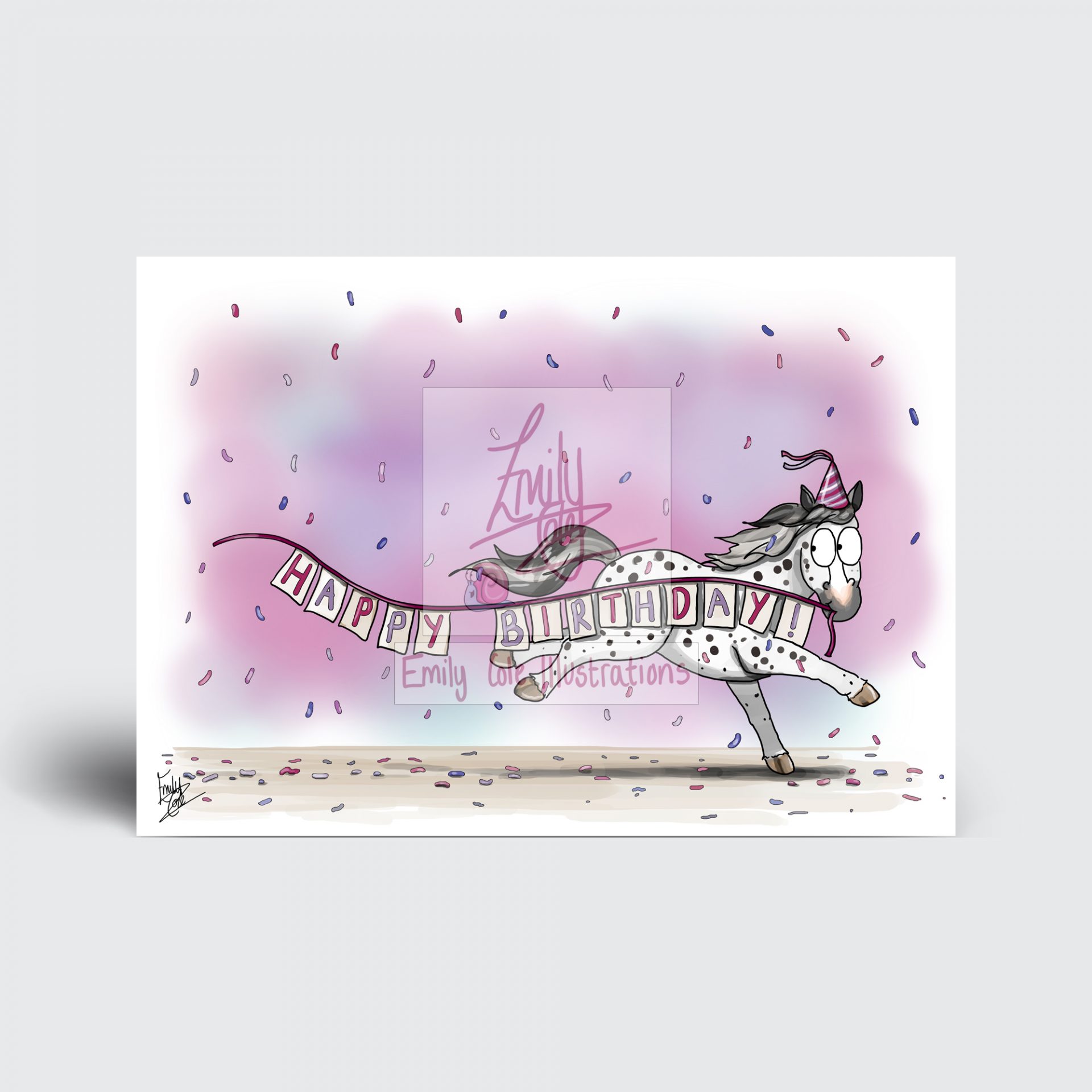 Pony Happy Birthday Card (Multiple designs)