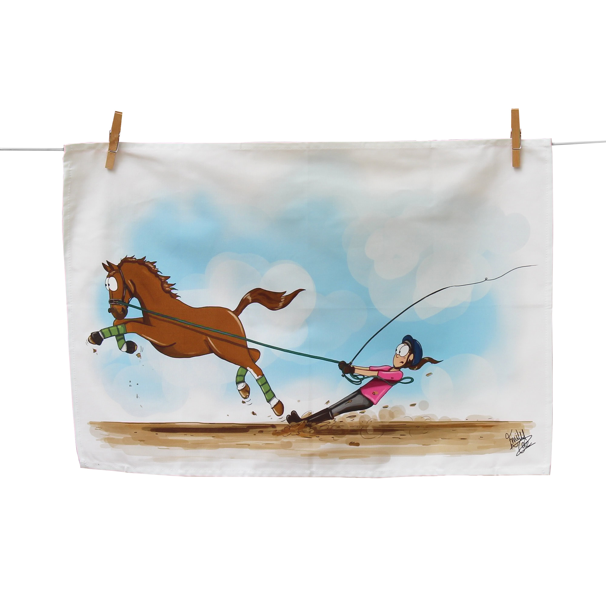 Lunge Line Tea Towel