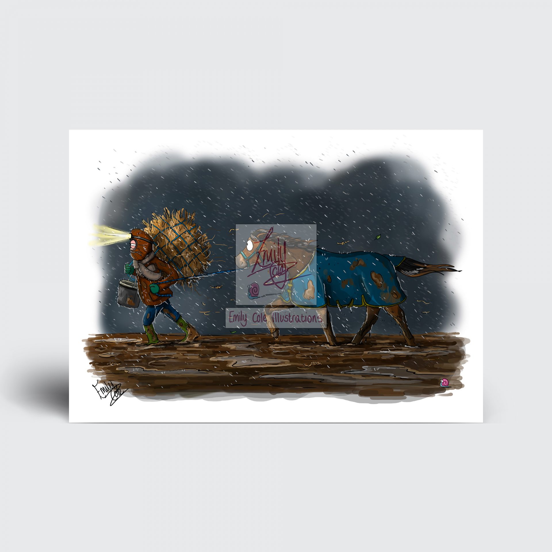 'Soldiering on' Greeting Card