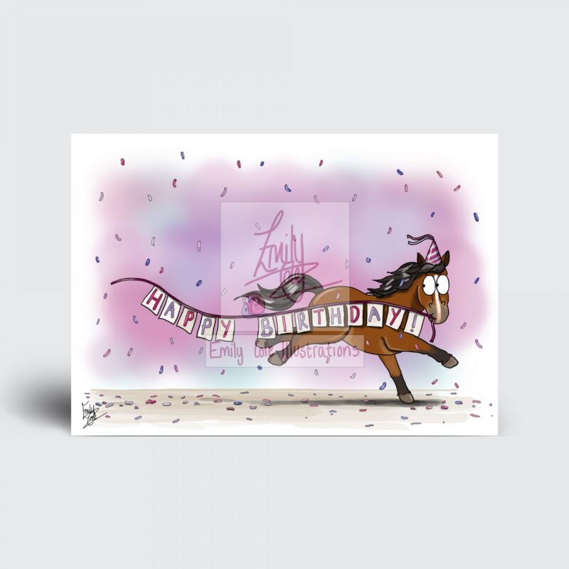 Pony Happy Birthday Card (Multiple designs) - Image 5
