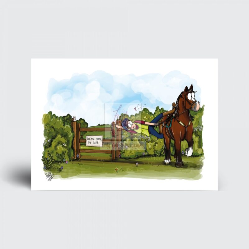 'Close the Gate' Greeting Card