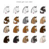 Custom Horse Illustration. Horse colour options.
