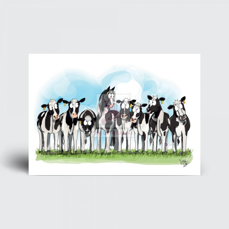 'Cow Pony' Greeting Card