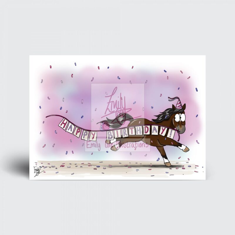 Pony Happy Birthday Card (Multiple designs) - Image 6