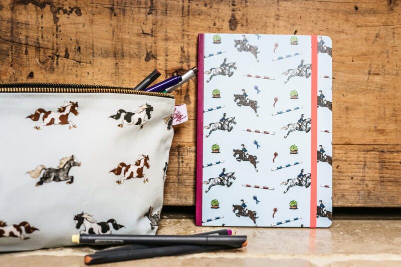 DISCONTINUED DESIGN -'Showjumping' Lined Notebook