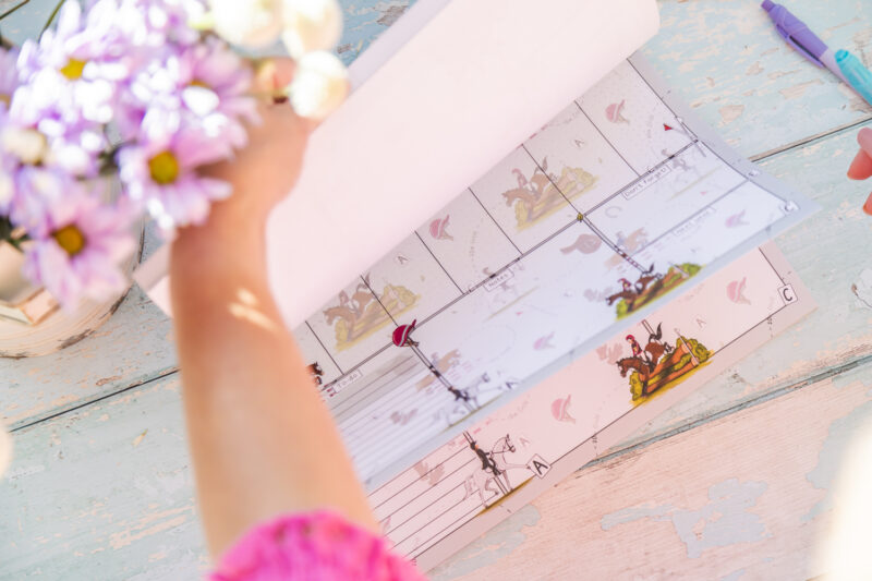 Eventing Horse Design A4 Desk Planner by Emily Cole Illustrations