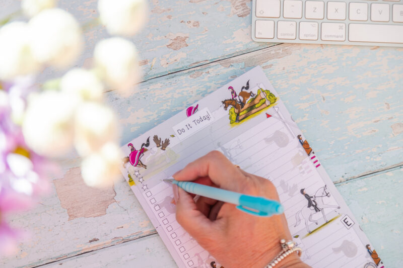 Eventing Horse A5 To-Do List by Emily Cole Illustrations