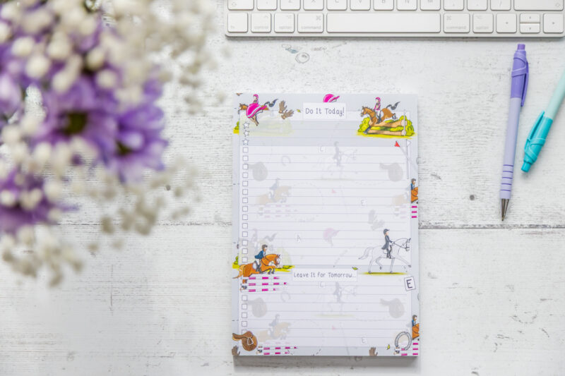 Eventing Horse A5 To-Do List by Emily Cole Illustrations