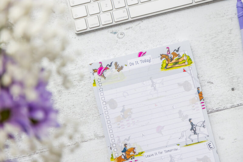 Eventing Horse A5 To-Do List by Emily Cole Illustrations
