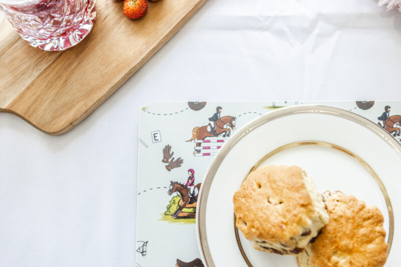 Eventing horse melamine placemat Emily cole illustrations