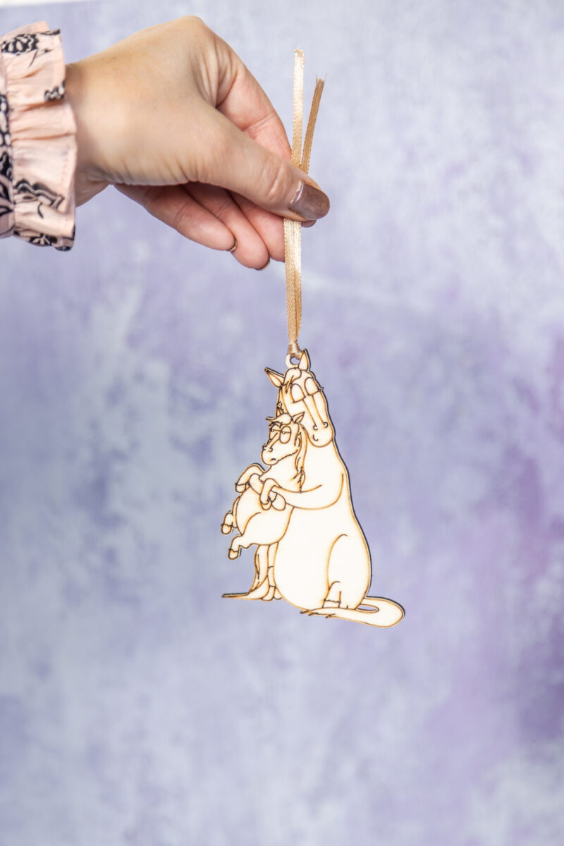 Hanging Wooden Horse Decoration