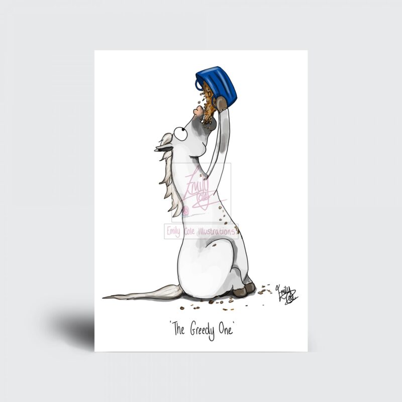 'The Greedy One' Greeting Card