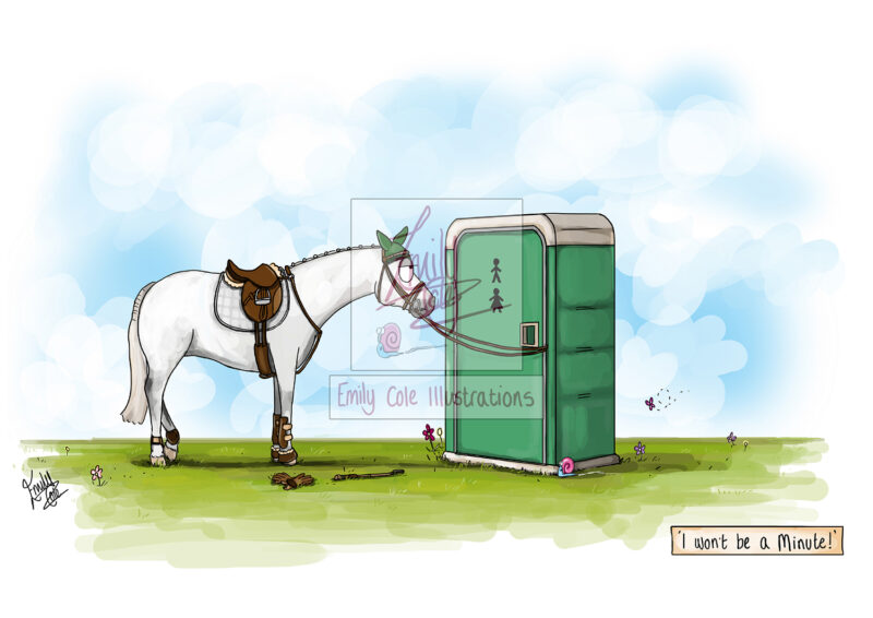 ‘I won’t be a minute!’ Greeting Card - Image 2