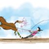 ‘Lunge Line’ Greeting Card - Image 2