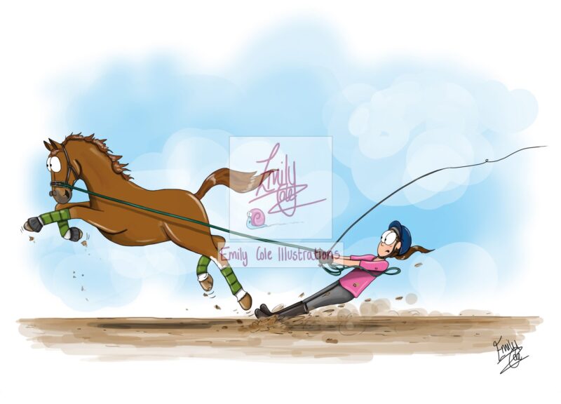 ‘Lunge Line’ Greeting Card - Image 2