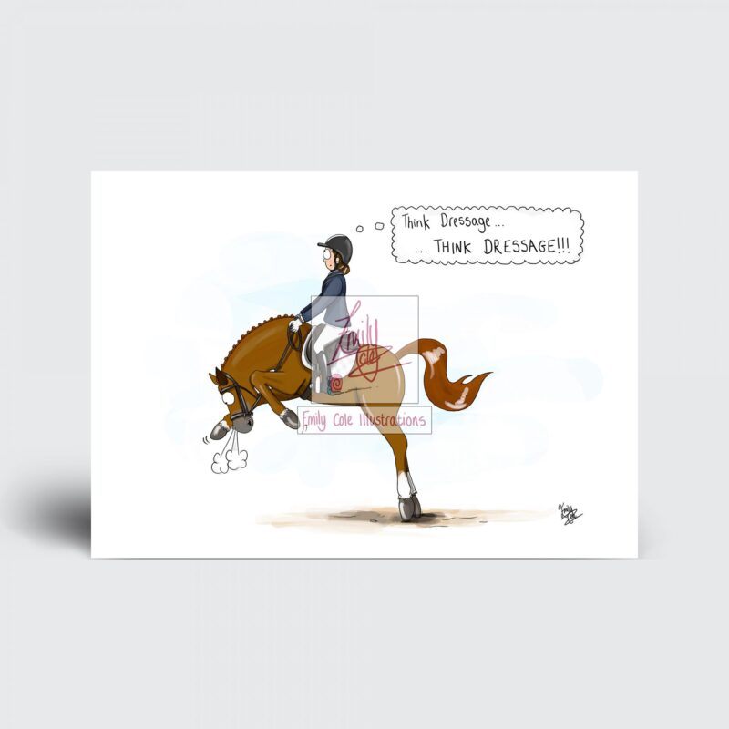‘Think Dressage’ Greeting Card