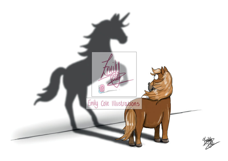 'Believe in Yourself' Mounted Giclée Art Print - Image 2