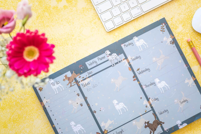 ‘Muddy Paws’ Weekly Desk Planner - Image 2