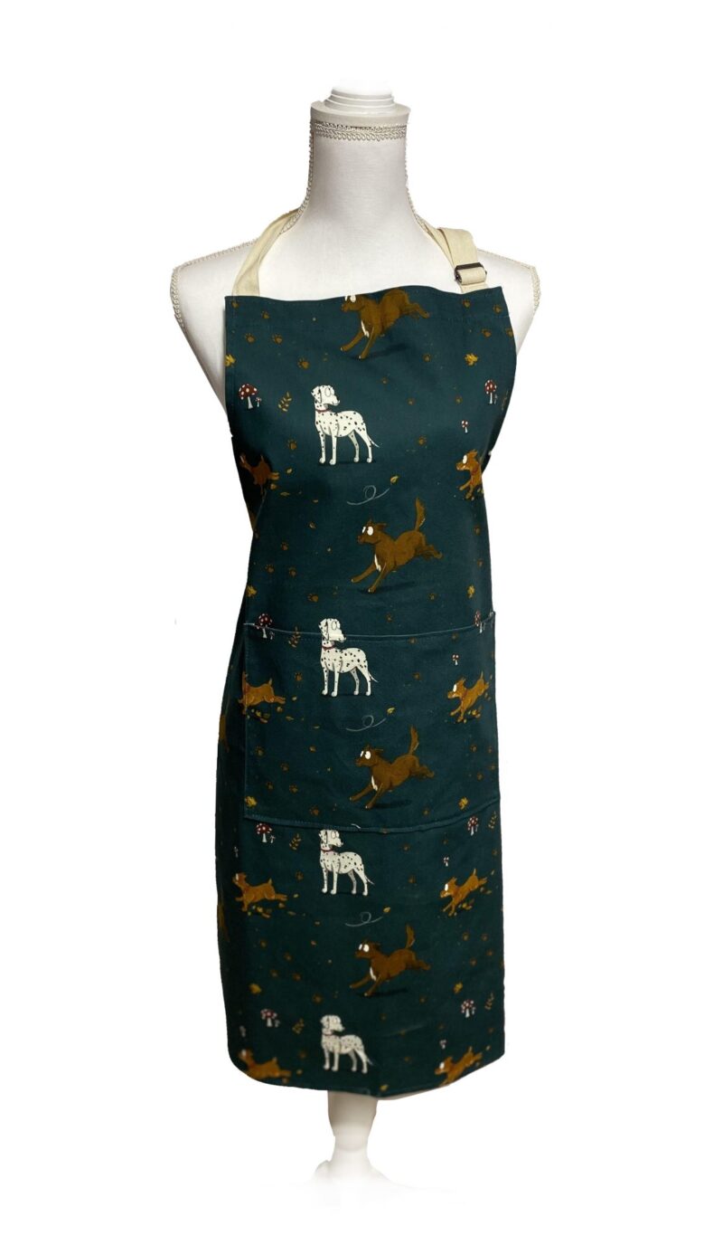 'Muddy Paws' Cotton Apron - Image 4