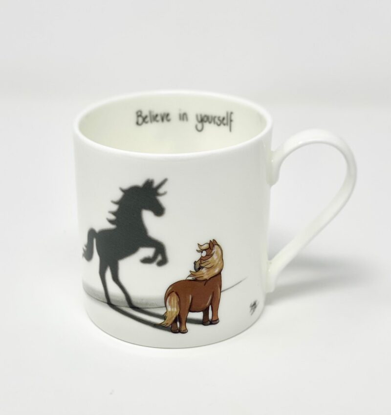'Flaxen' Believe in Yourself - Fine Bone China Mug - Image 4