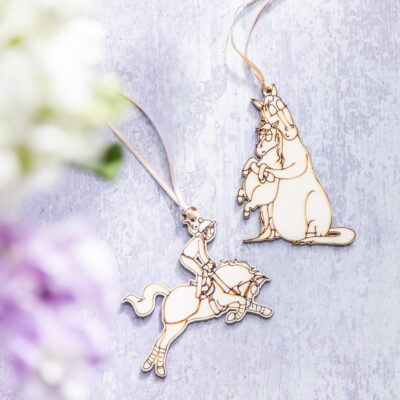 Wooden Horse Decoration