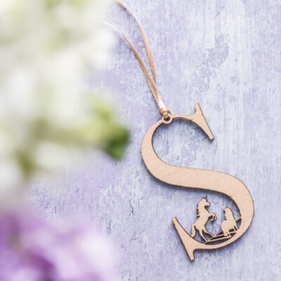 Believe in yourself Letter Initial Wooden decoration.