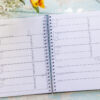 The Training diary by Emily Cole open on undated week to view pag