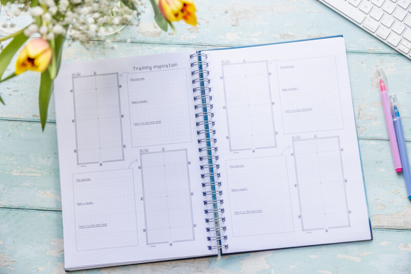 The Training diary by Emily Cole how training inspiration with gridded arenas