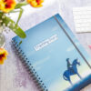 Training diary with a horse and rider on the front.