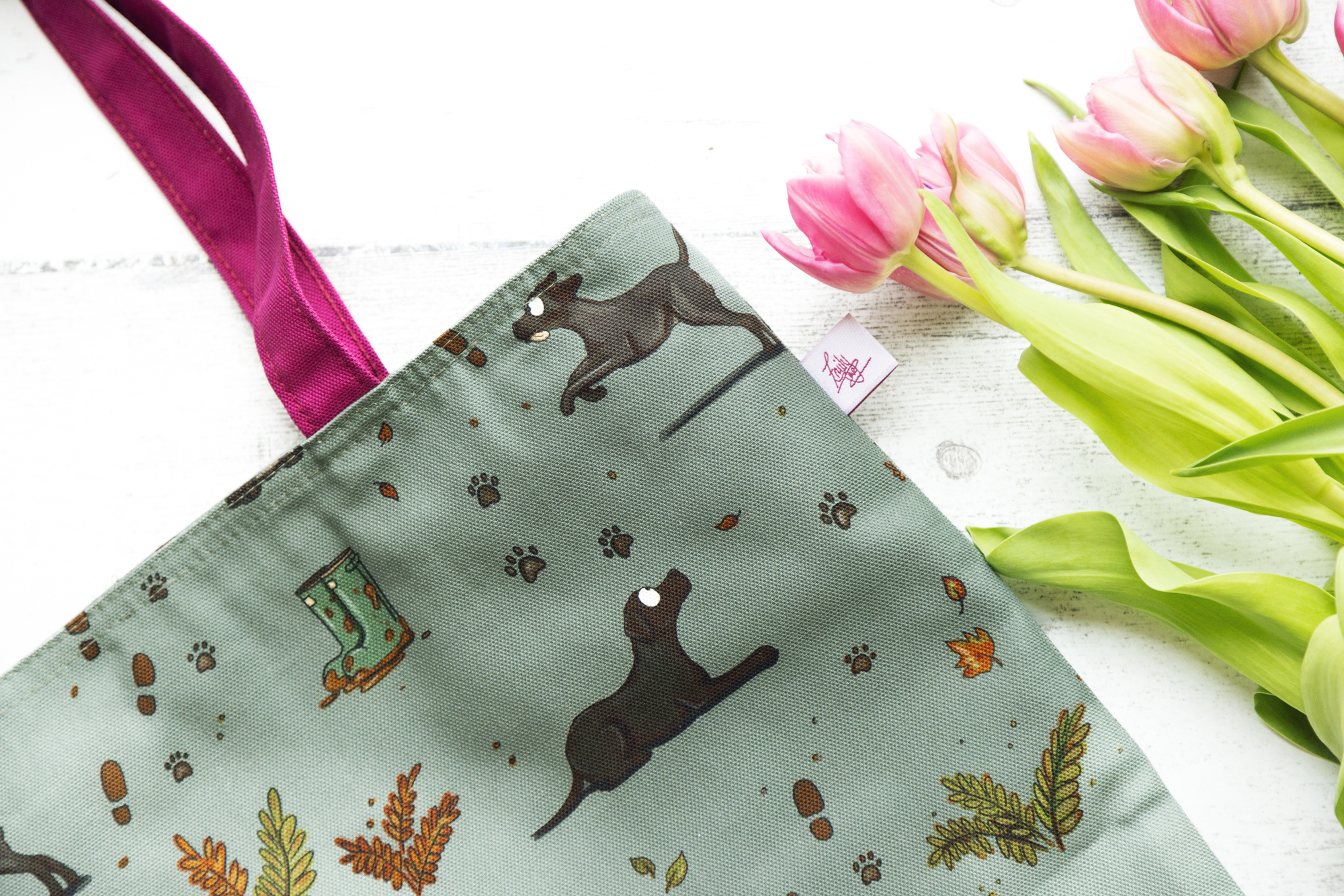 Black Labrador Tote Bag - Image 4