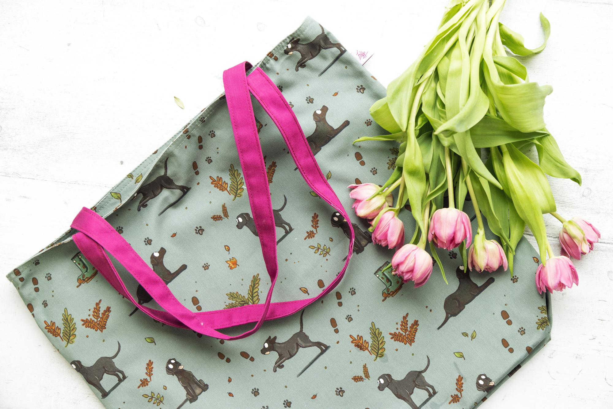 Black Labrador Tote Bag