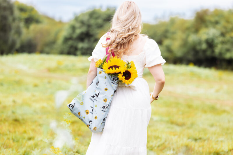 Piebald pattern oversized tote bag