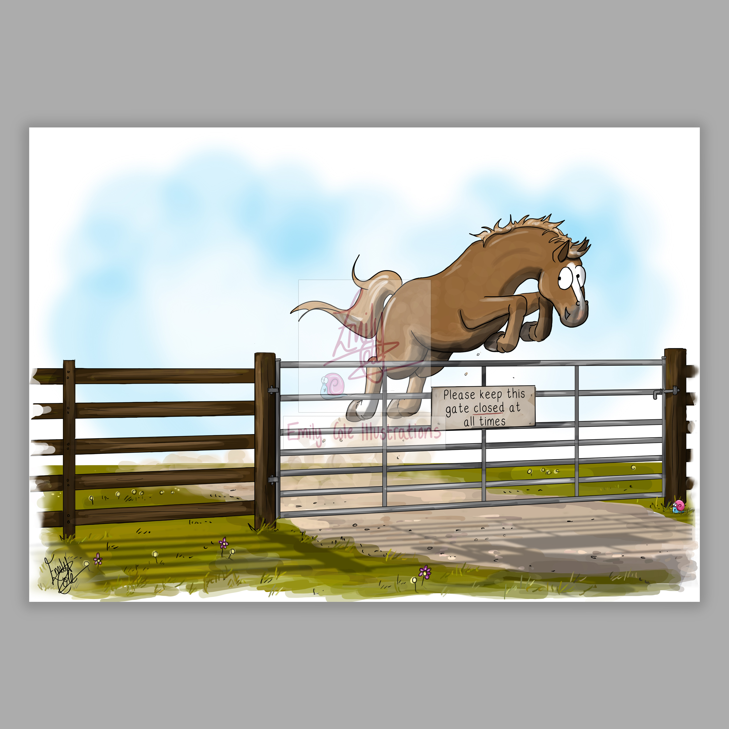 Close the gate picture